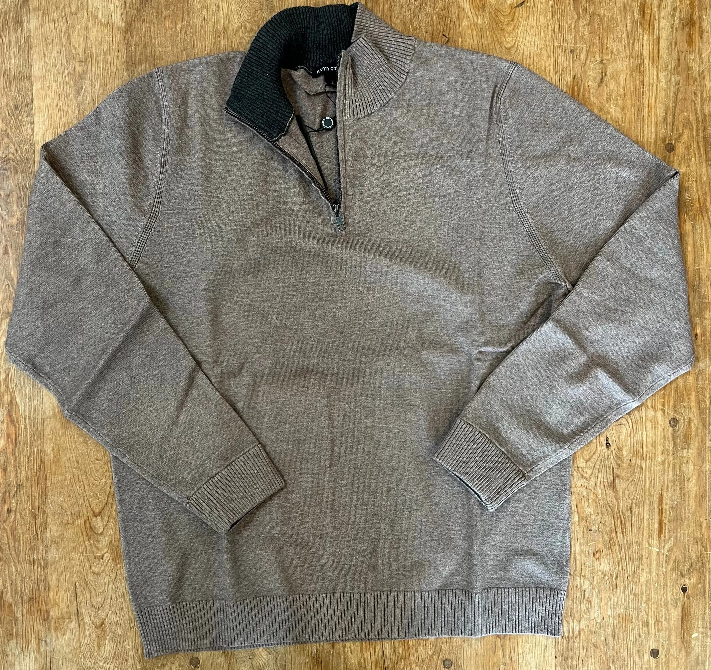 1/4 zip double knit
