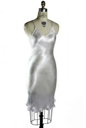 1930s Vintage Style V-Neck Slip in Ivory - SLOD OUT