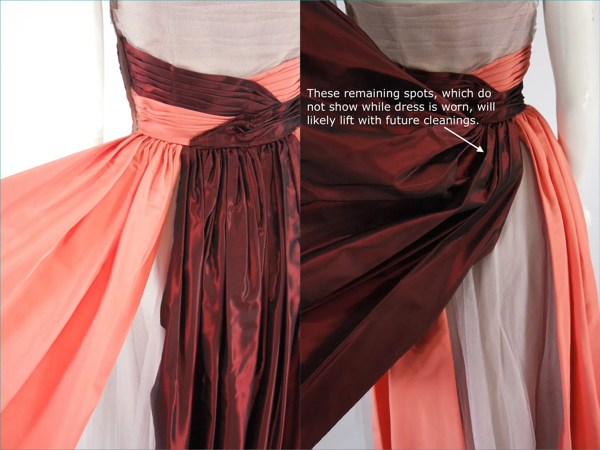 40s/50s Tulle and Taffeta Gown