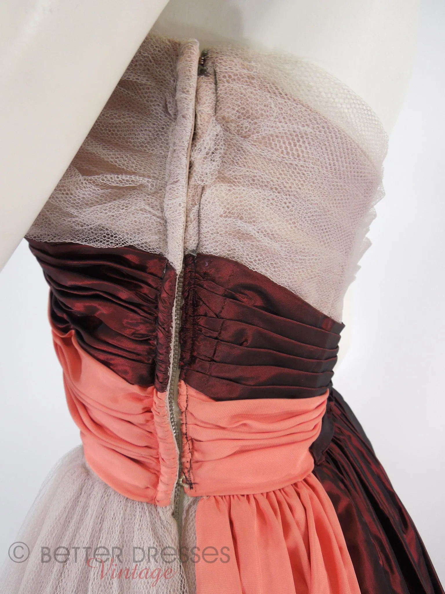 40s/50s Tulle and Taffeta Gown