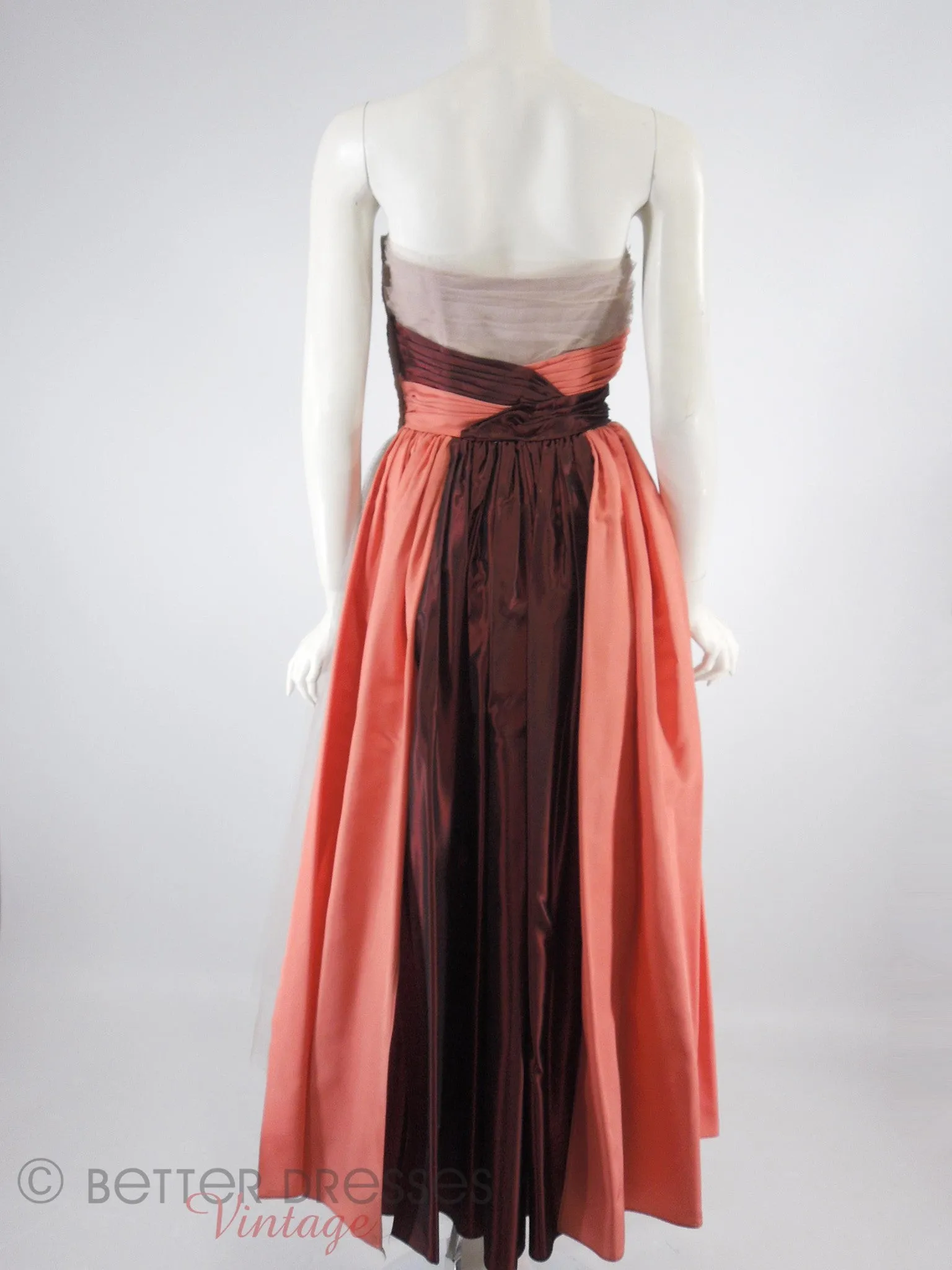 40s/50s Tulle and Taffeta Gown