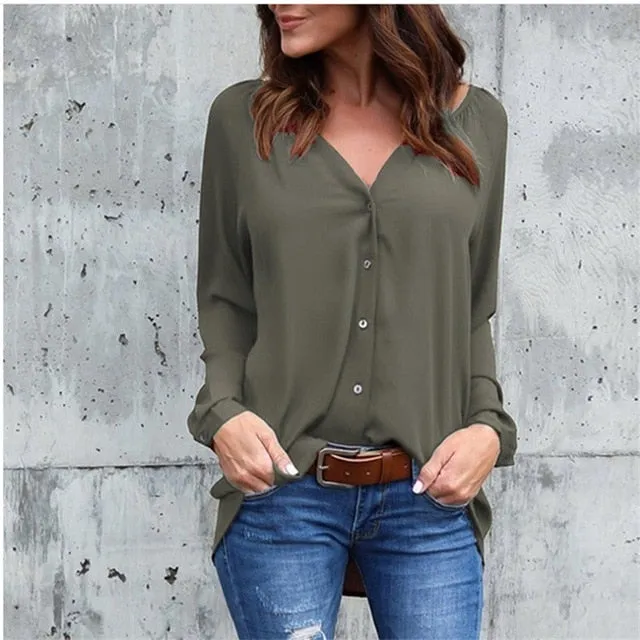 8 Color Maternity Blouses For Pregnant Women's Clothes Summer Full Chiffon Shirts Plus Size 5XL Casual Tops Pregnancy Clothing