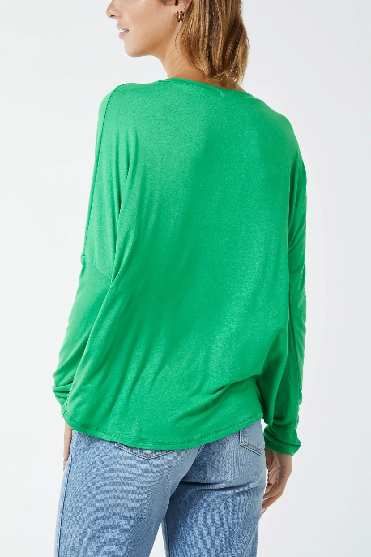 Basic Long Sleeve High Low Top