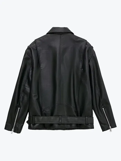 Belted Motorcycle Jacket