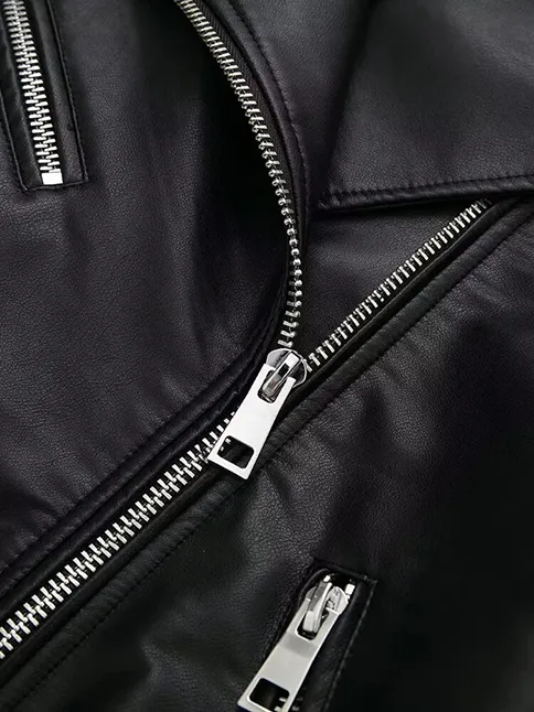 Belted Motorcycle Jacket