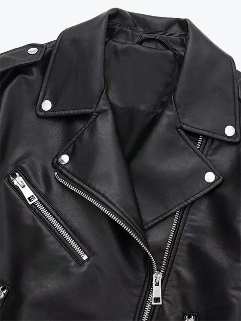 Belted Motorcycle Jacket
