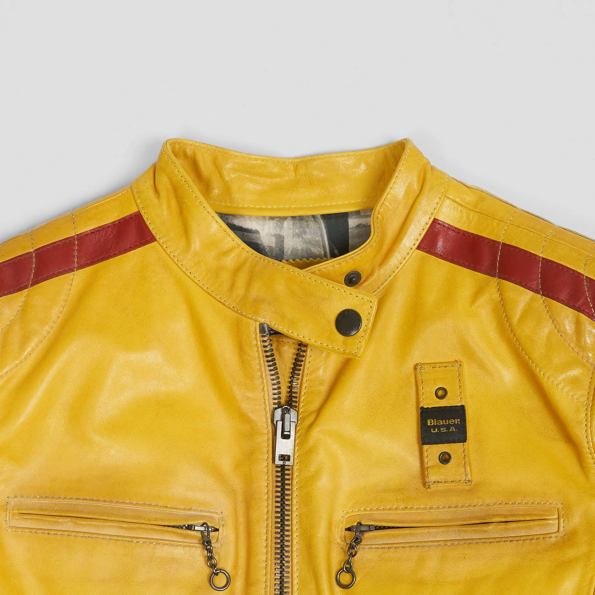 Blauer Ladies Highway Patrol Cafe RacerLeather Jacket