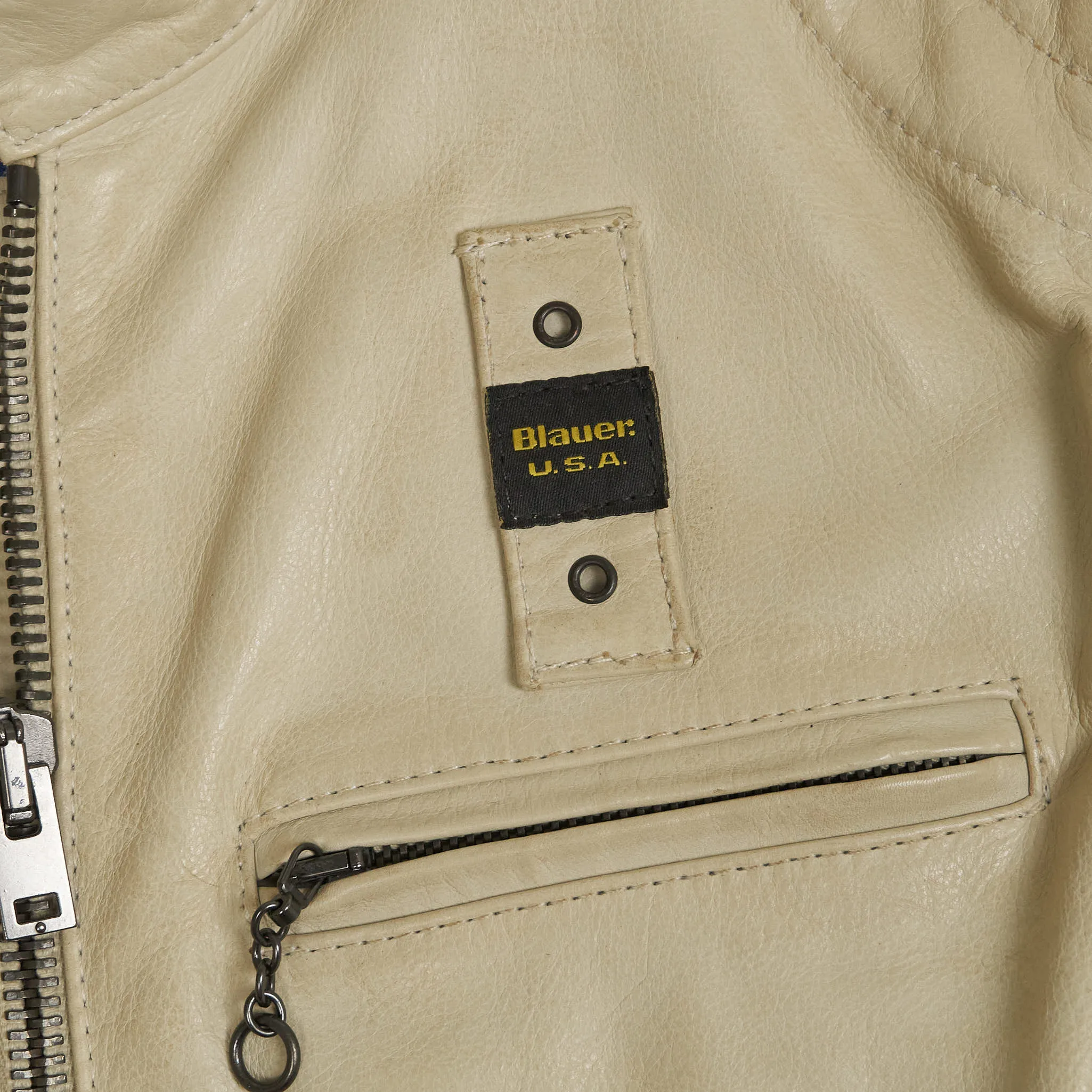 Blauer Ladies Highway Patrol Cafe RacerLeather Jacket
