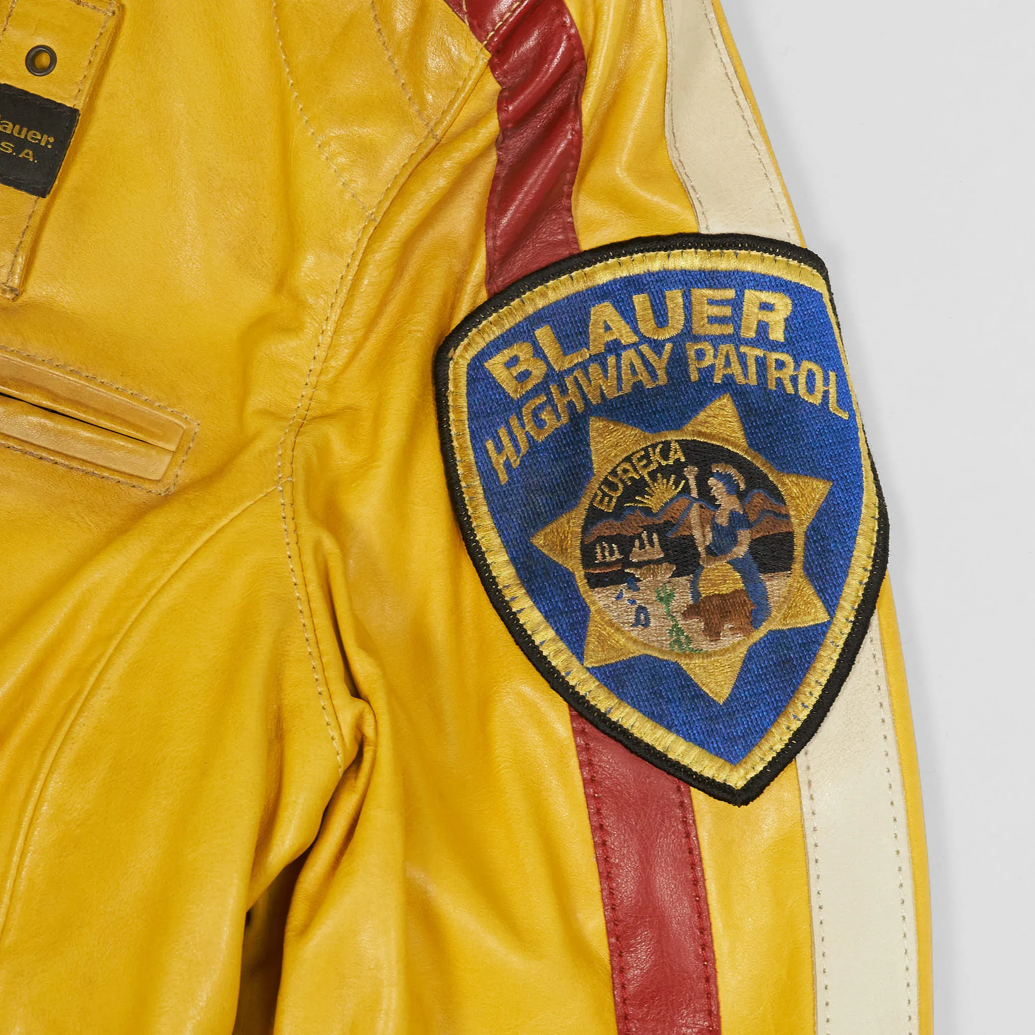 Blauer Ladies Highway Patrol Cafe RacerLeather Jacket