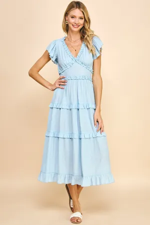 Bluebonnet Breeze Midi Dress