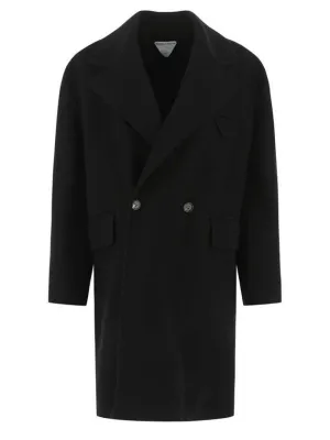 Bottega Veneta Women's Double Coat Black