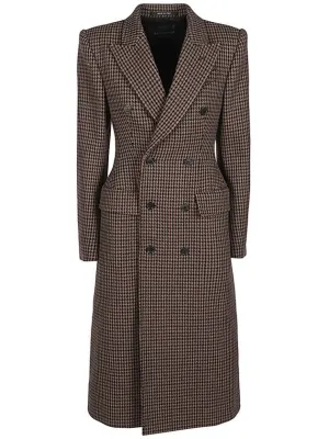 Brown Balenciaga Coat Double Fully integrated Wool Exclusive choices