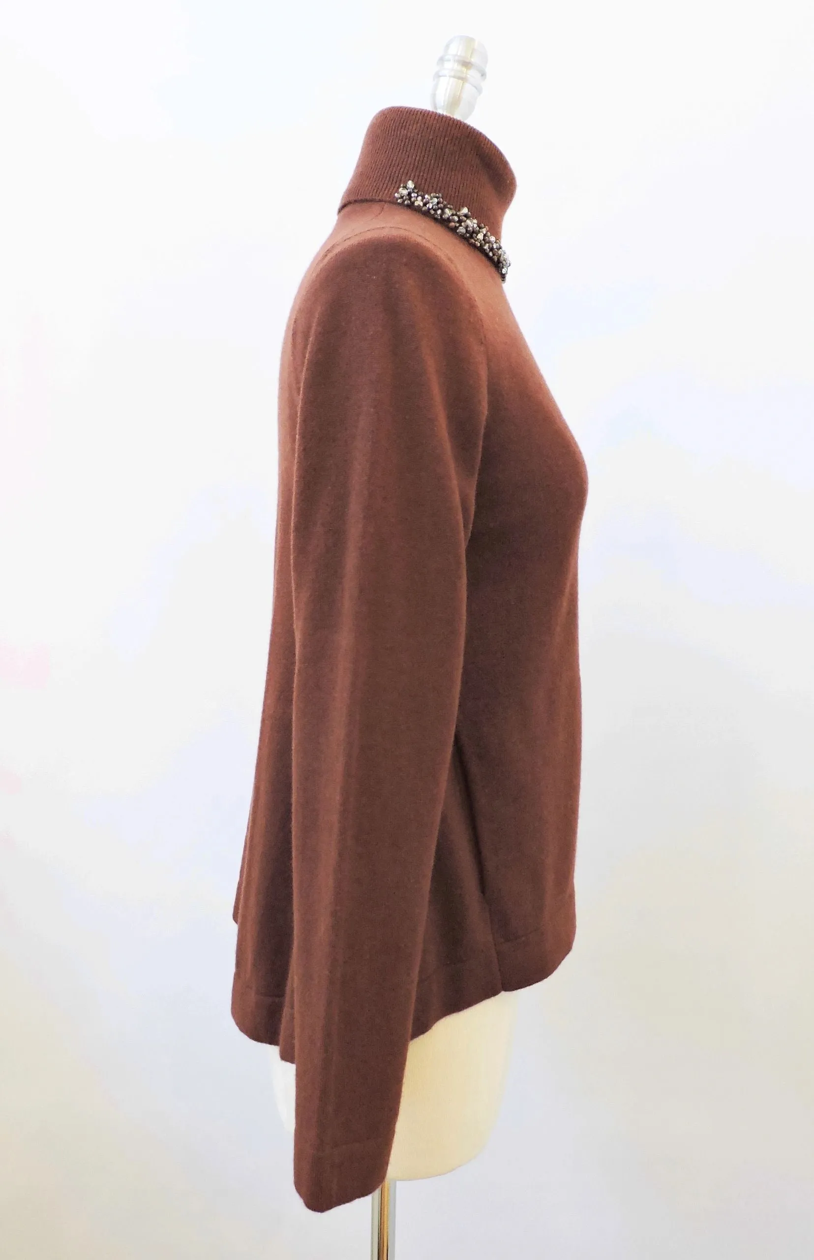Brunello Cucinelli Cashmere Embelished Sweater Size S