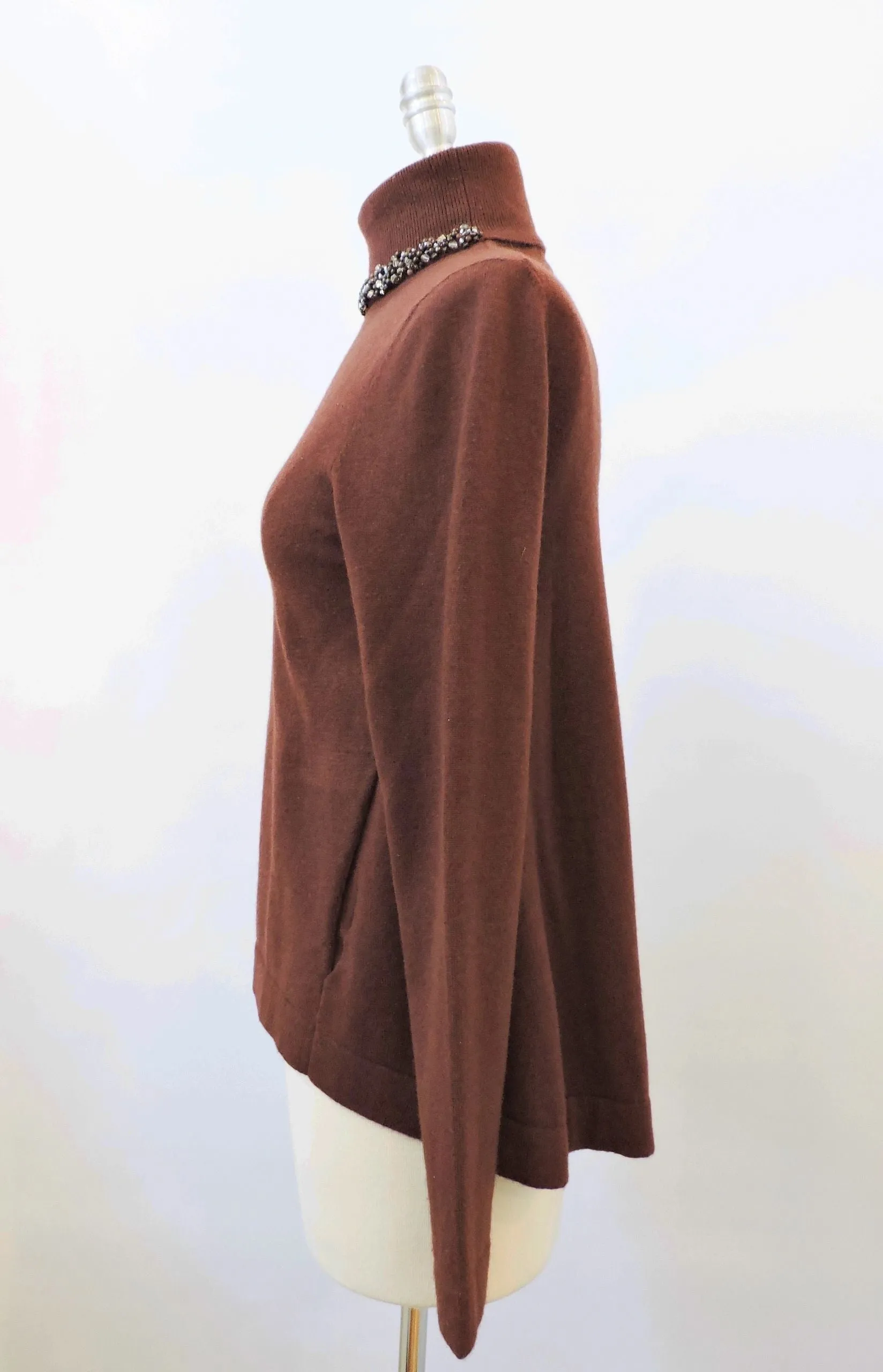 Brunello Cucinelli Cashmere Embelished Sweater Size S
