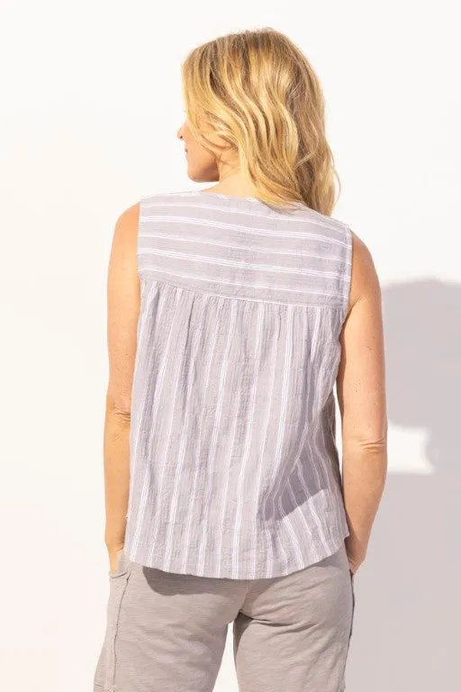 Catalina Stripe Topsail Tank