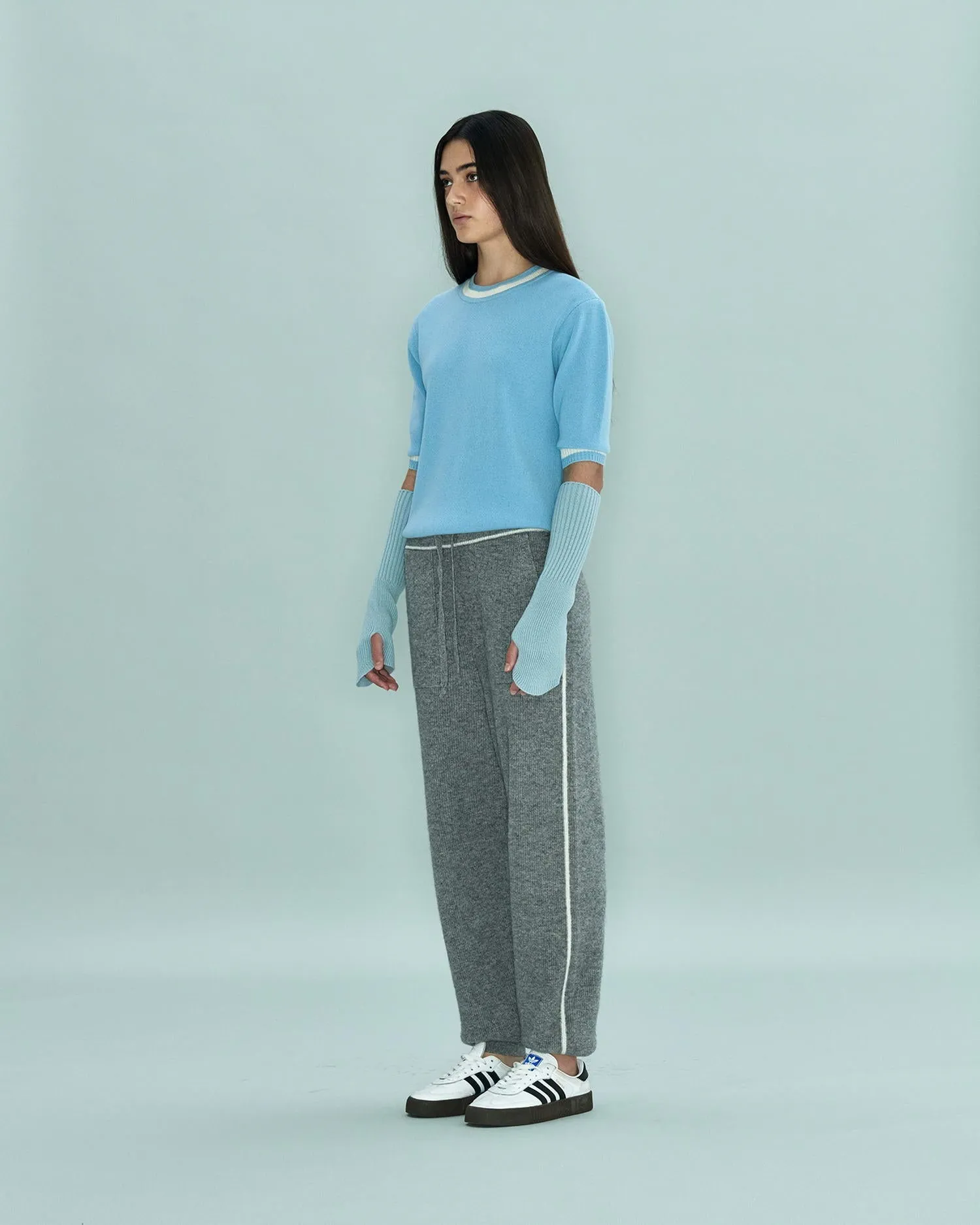 Circle Short Sleeve Sweater