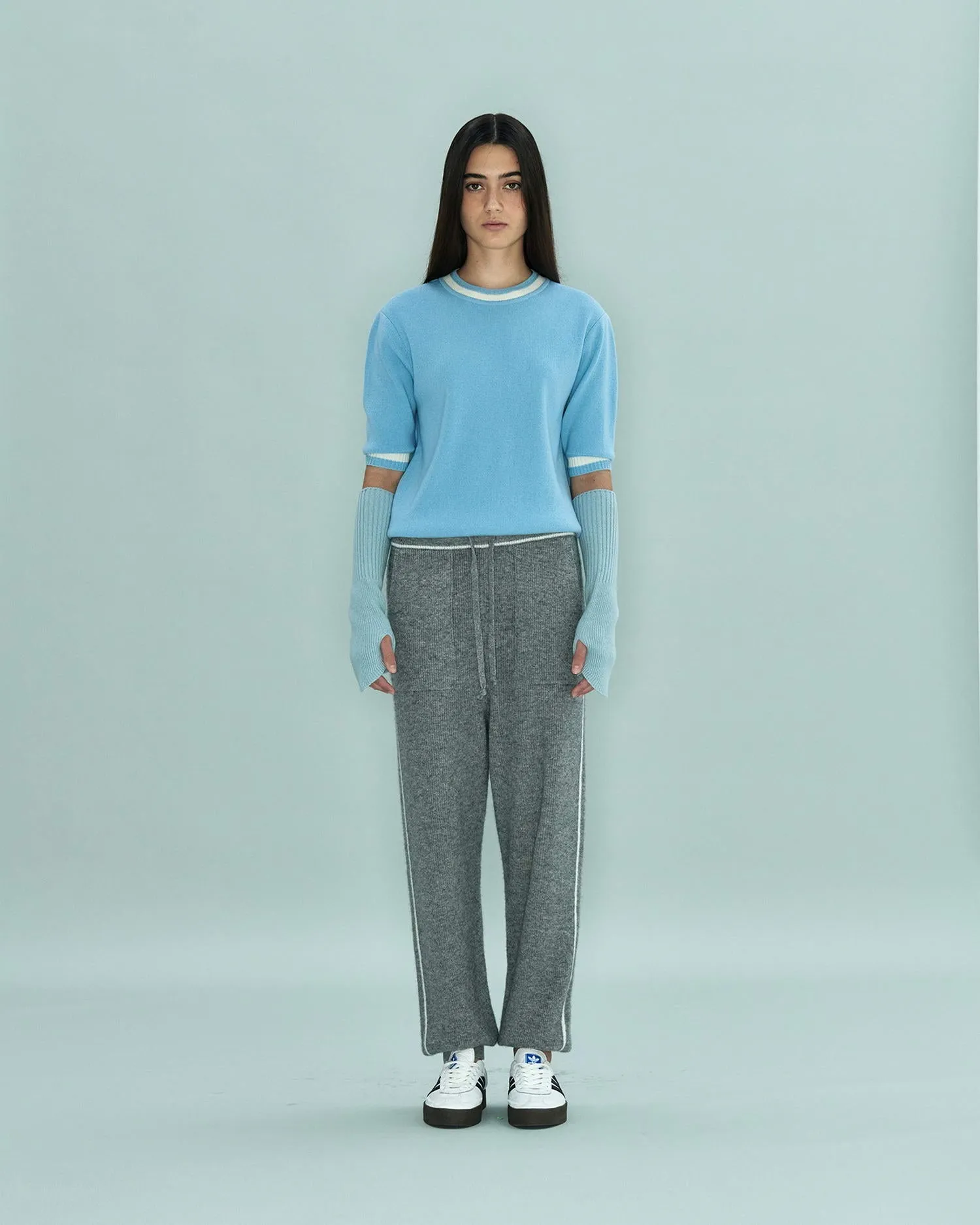 Circle Short Sleeve Sweater