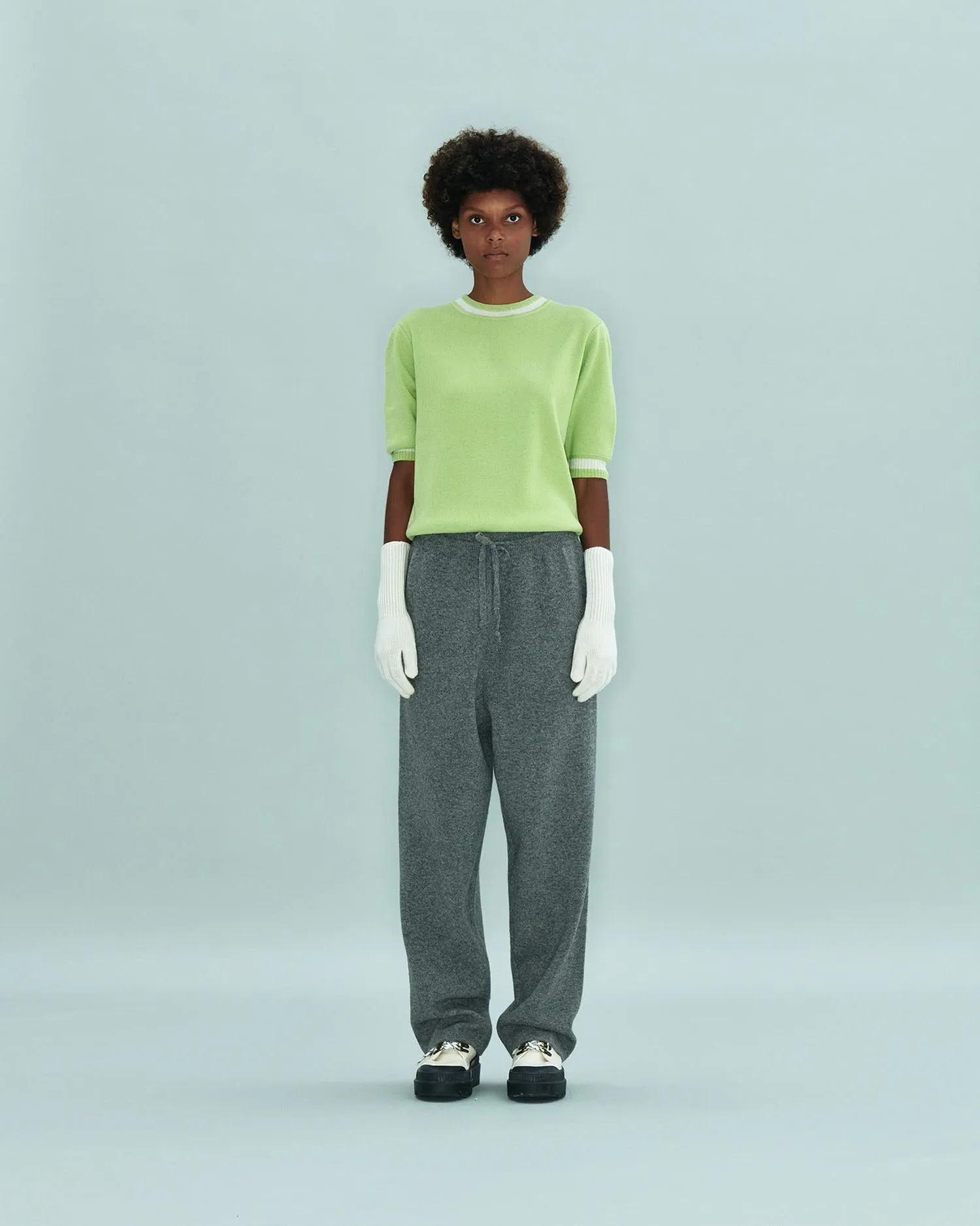 Circle Short Sleeve Sweater