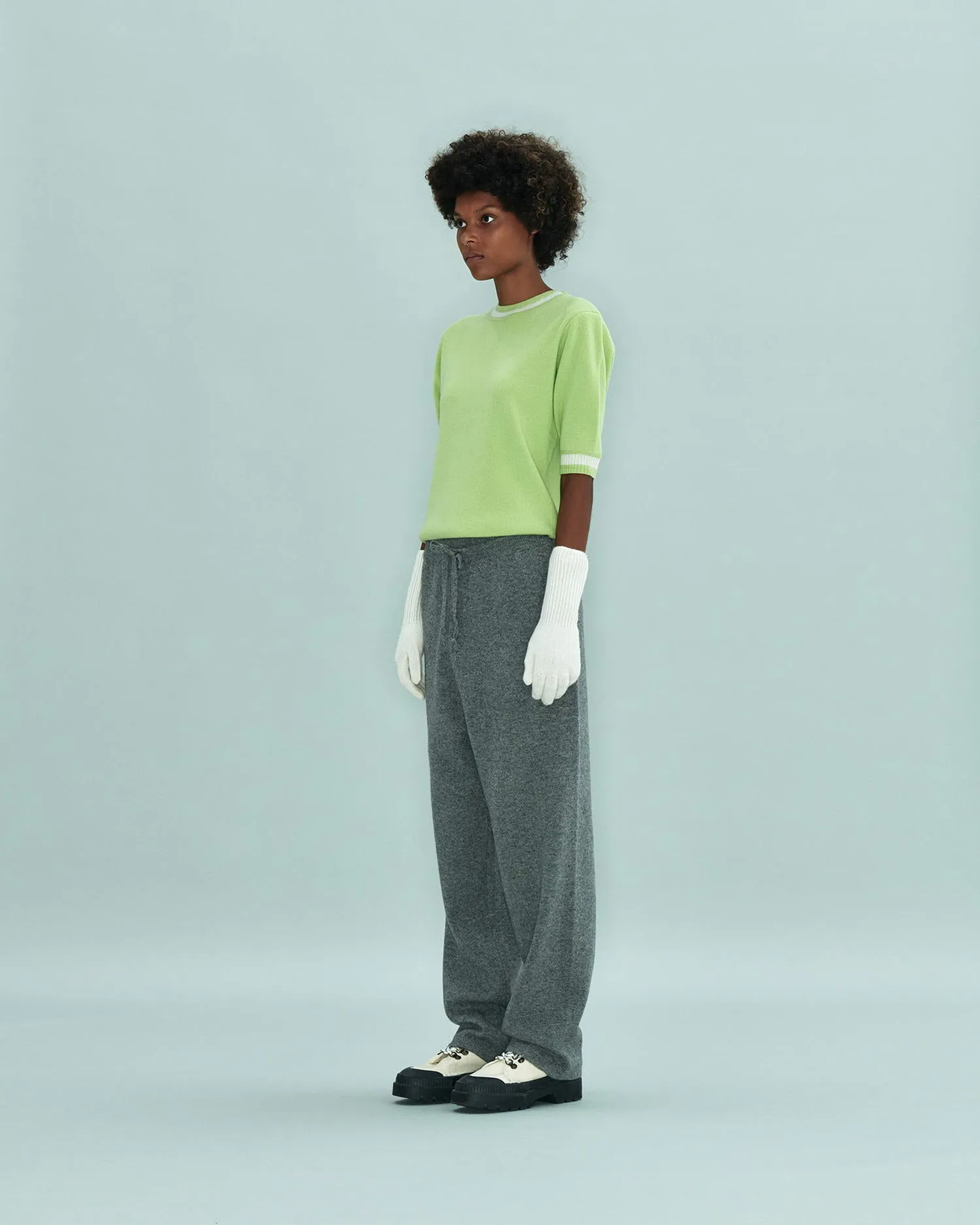 Circle Short Sleeve Sweater