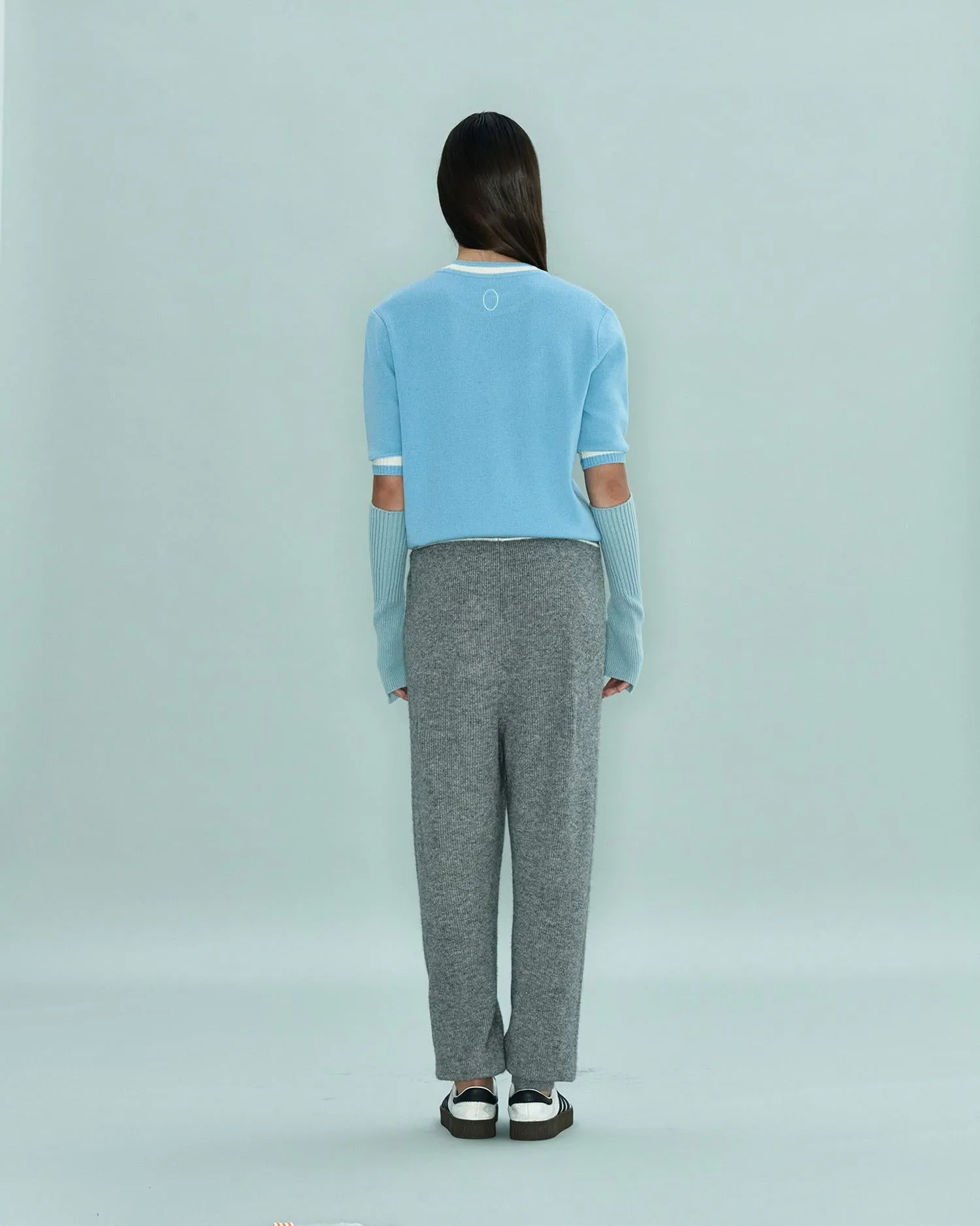 Circle Short Sleeve Sweater