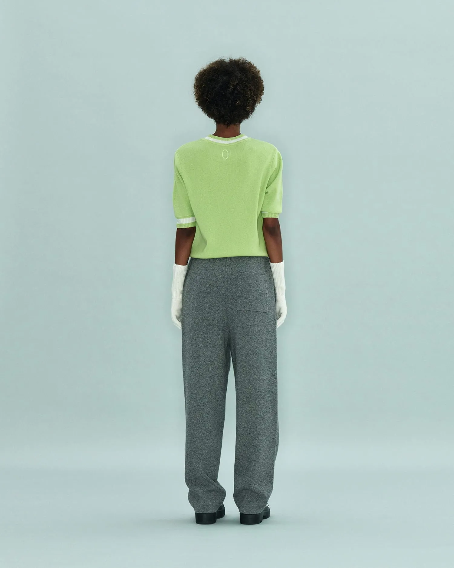 Circle Short Sleeve Sweater
