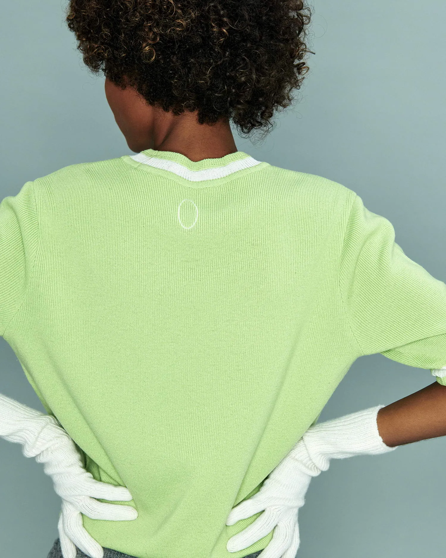 Circle Short Sleeve Sweater