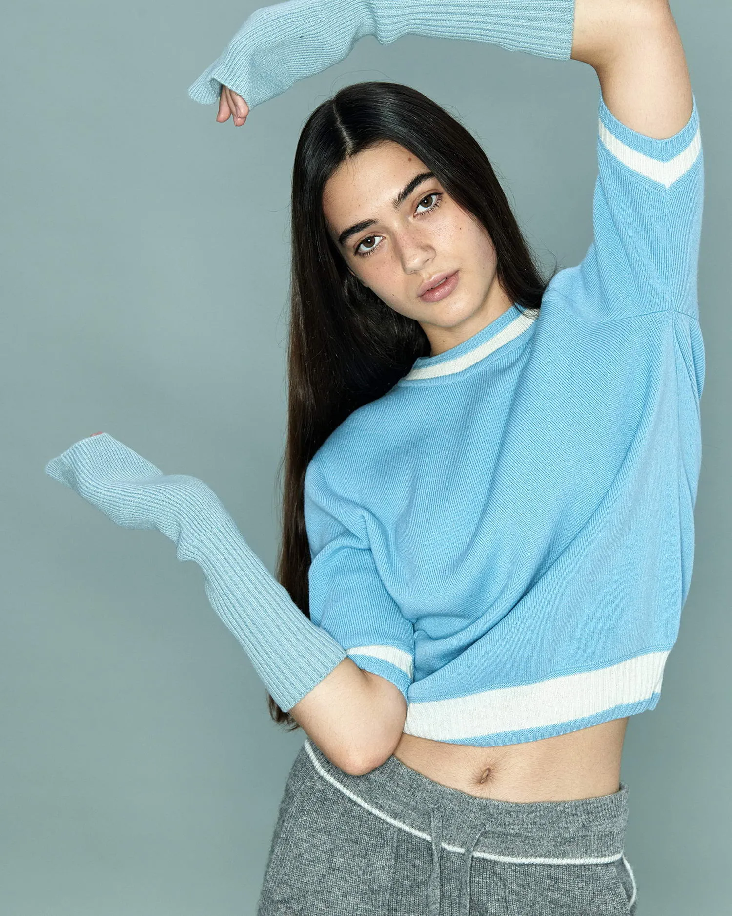 Circle Short Sleeve Sweater
