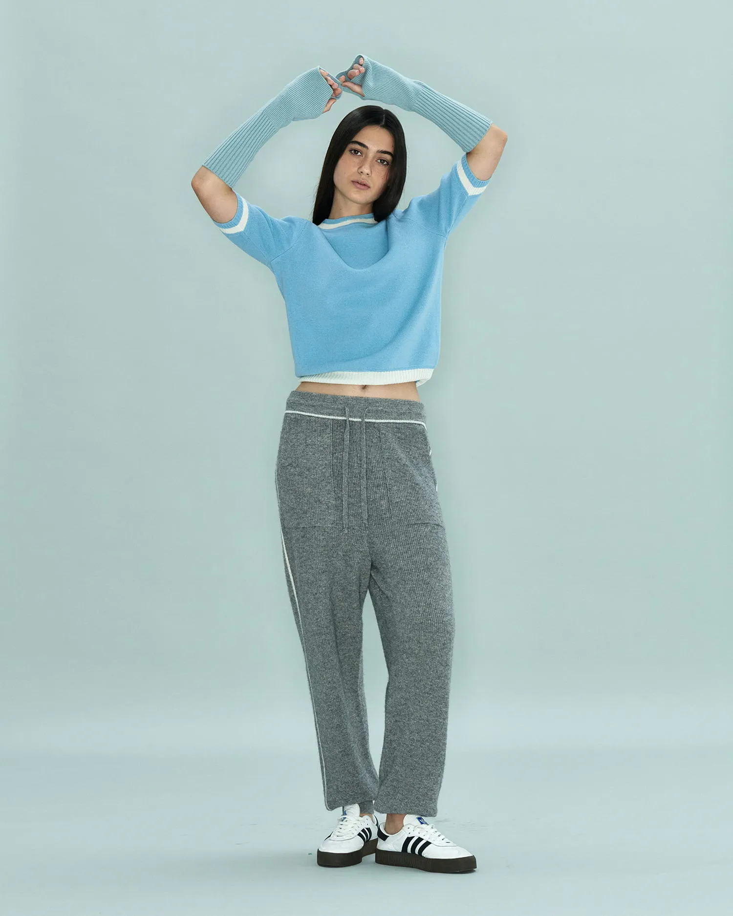 Circle Short Sleeve Sweater