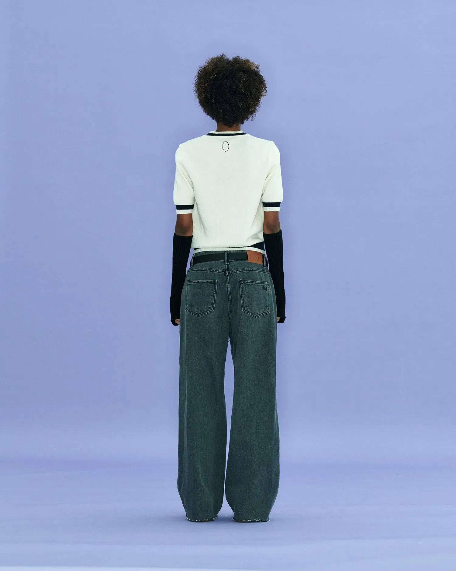 Circle Short Sleeve Sweater