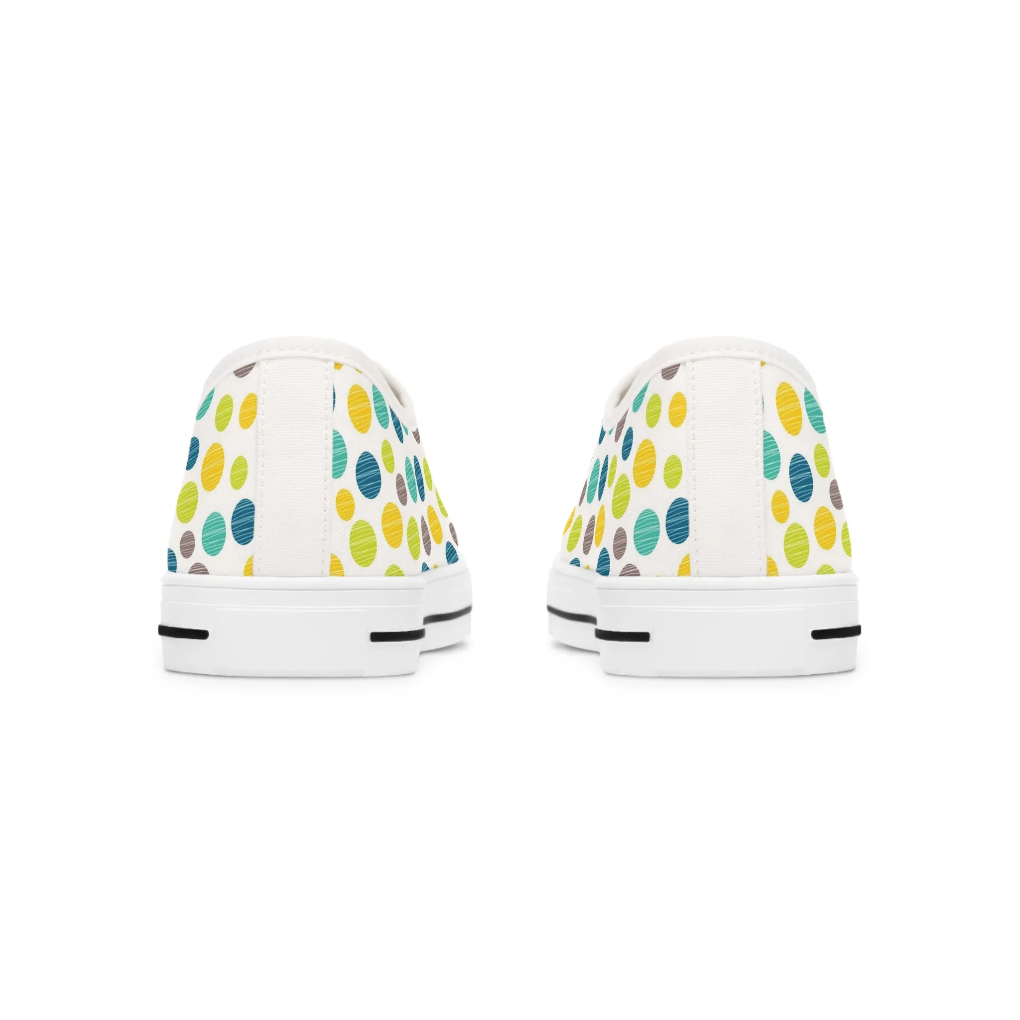 Circles of Color Women's Low Top Sneakers Shoes