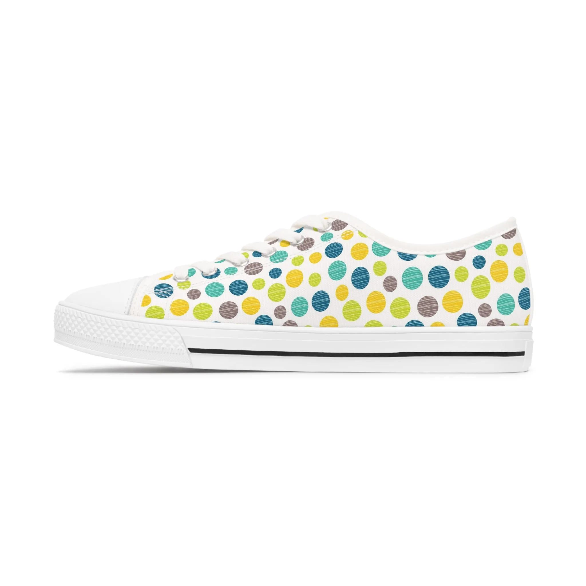 Circles of Color Women's Low Top Sneakers Shoes