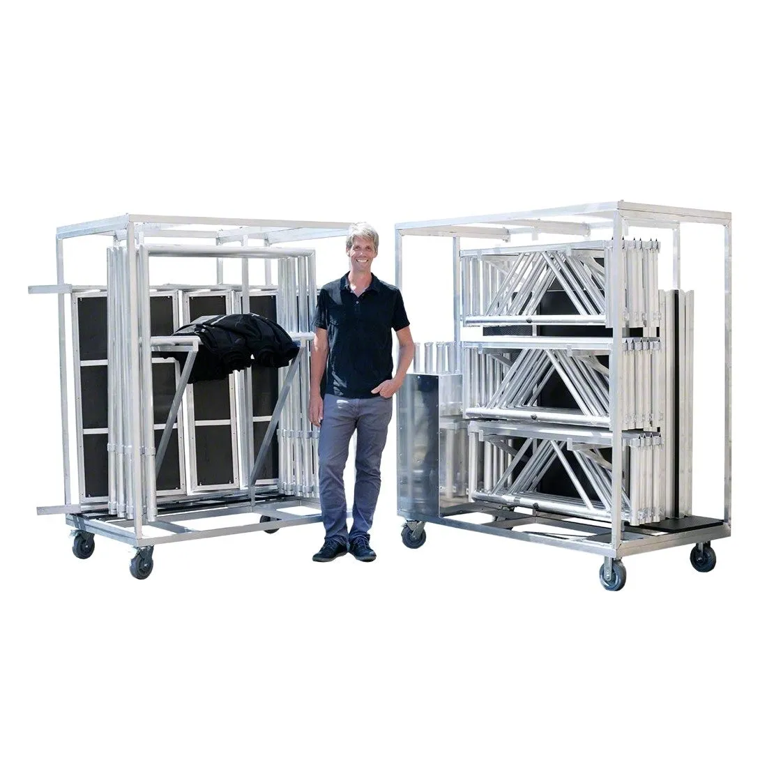 Complete Pack Outdoor Industrial Waterproof Portable Stage 8'x12' - Model STAOD812