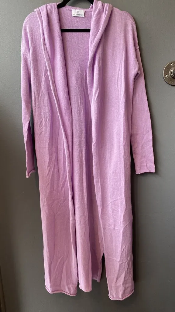 Cotton Cashmere Duster Cardigan Sweater