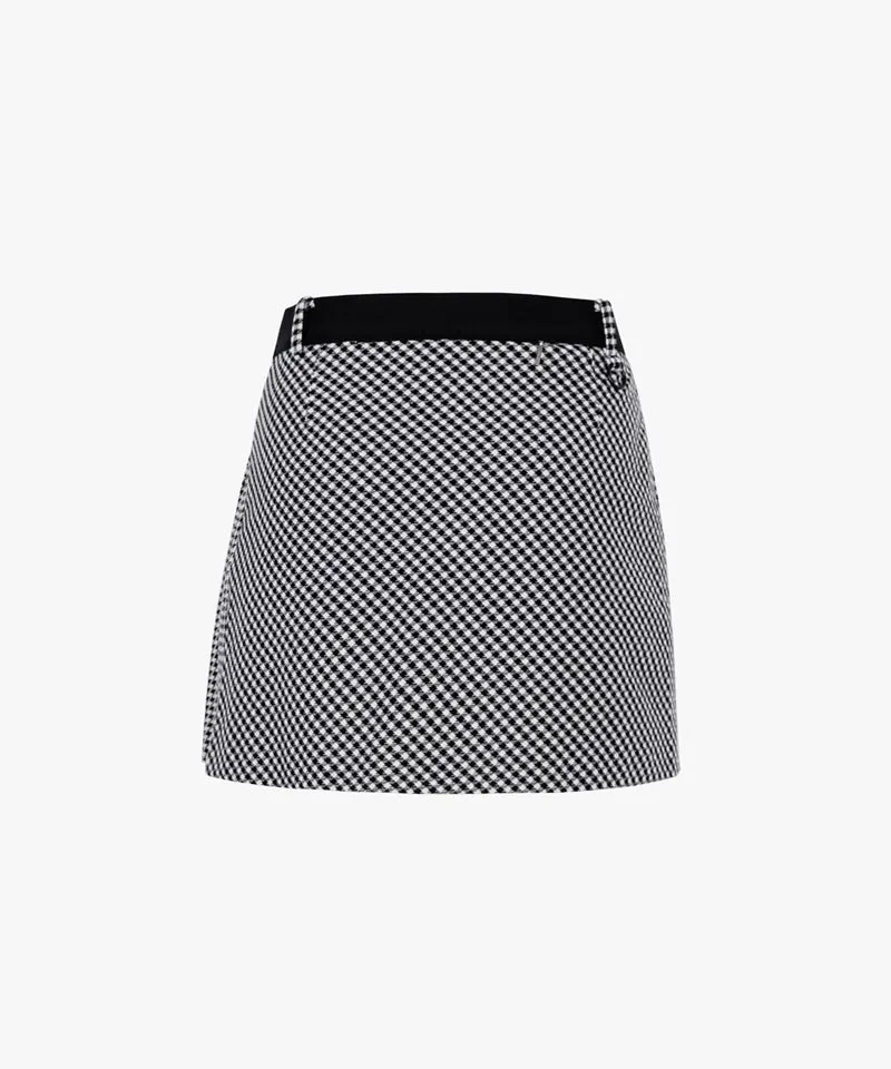 CREVE NINE: Mix Match Banding Skirt - Black
