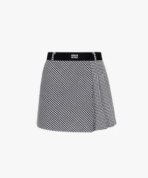 CREVE NINE: Mix Match Banding Skirt - Black