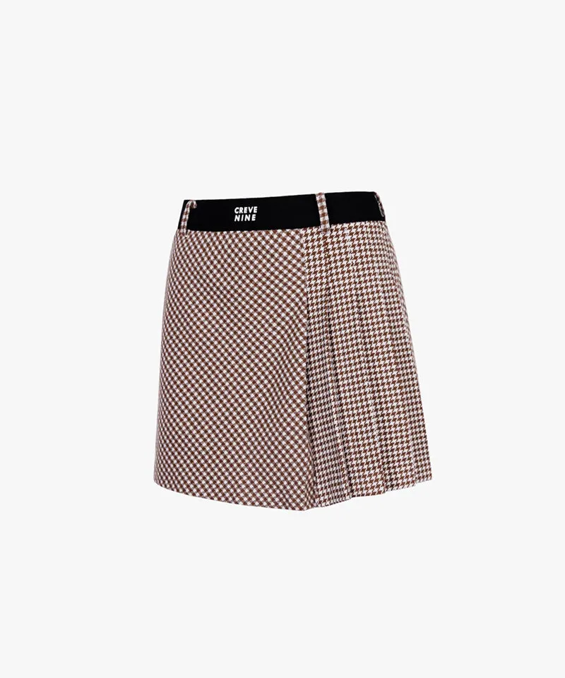 CREVE NINE: Mix Match Banding Skirt - Camel
