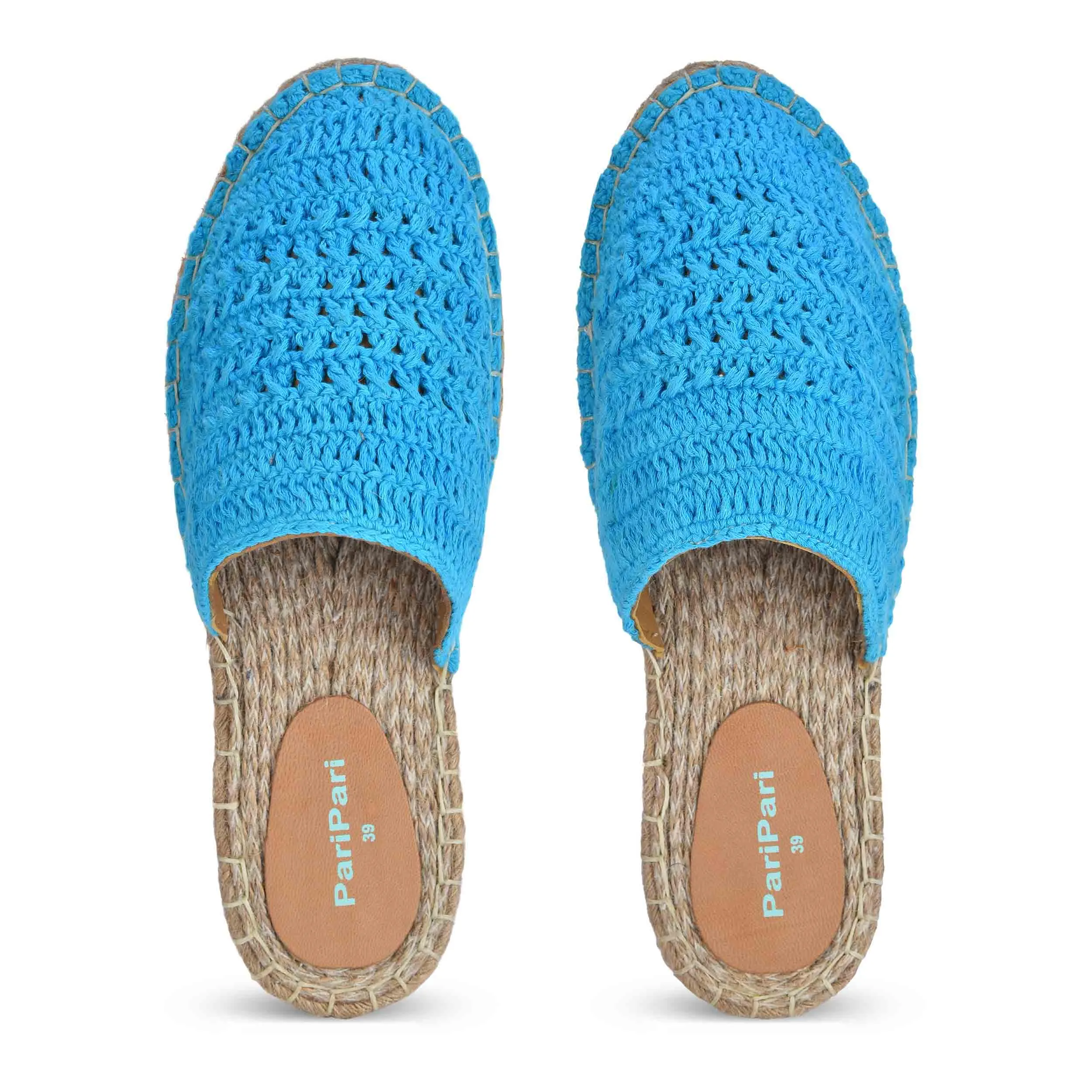 Croshia Blue Espadrilles Flats