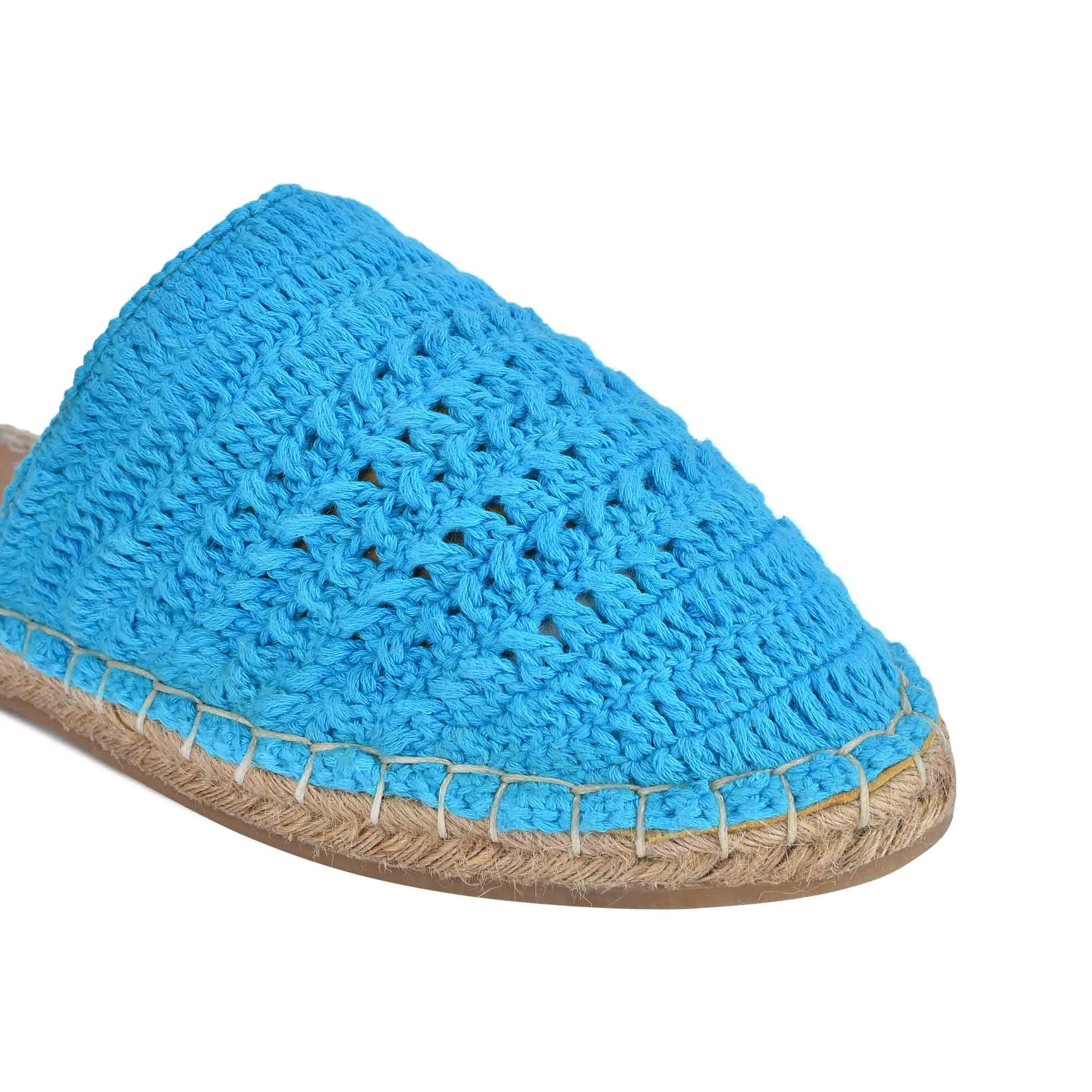 Croshia Blue Espadrilles Flats