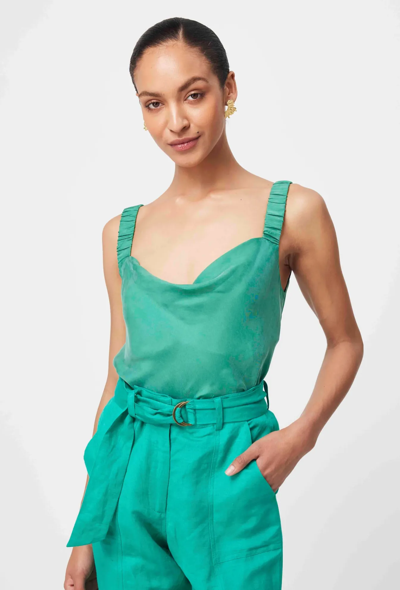 DELRAY Reversible Cami | BAY GREEN