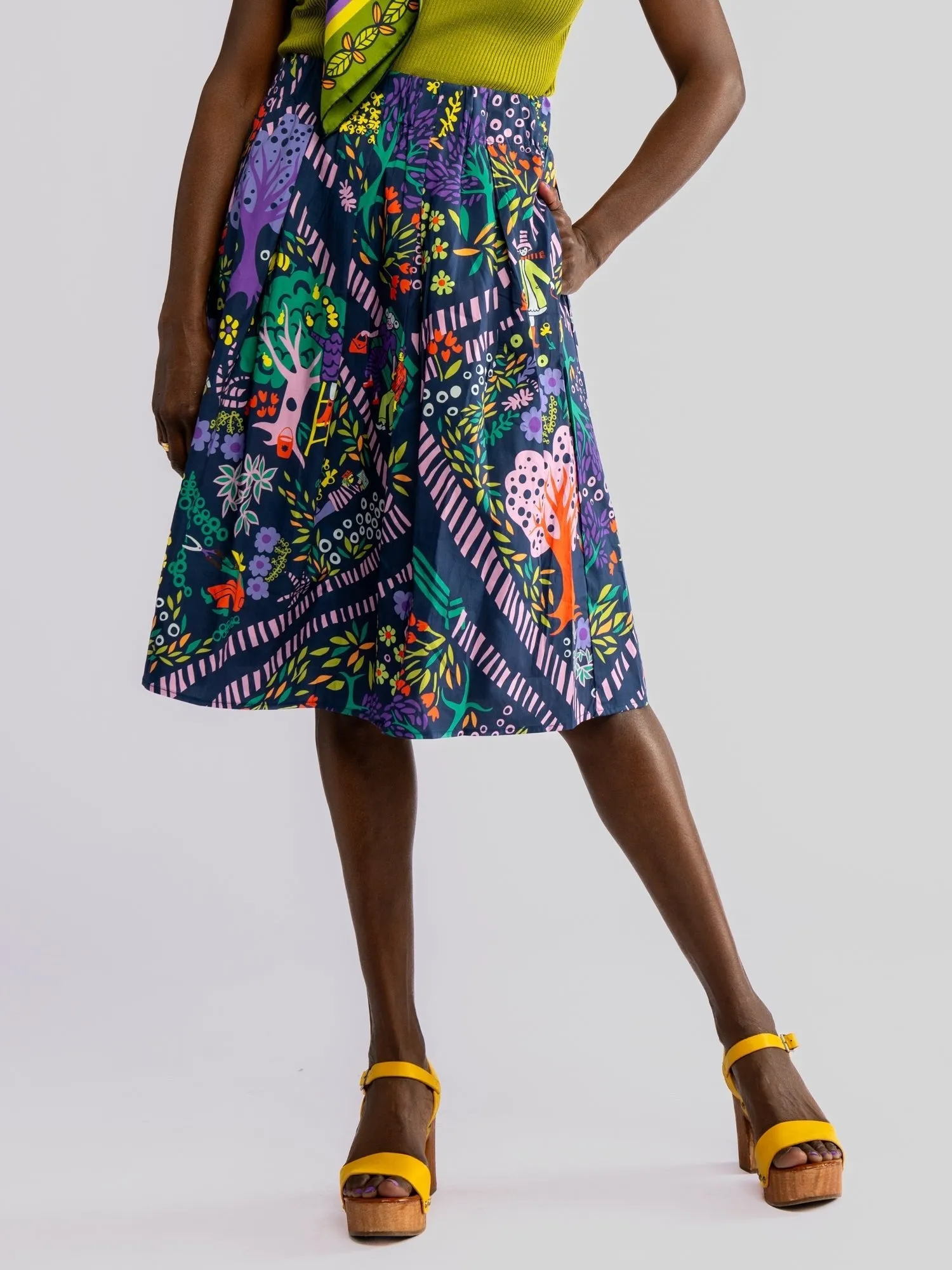 DIXIE skirt Garden Path Navy