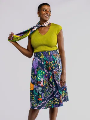 DIXIE skirt Garden Path Navy