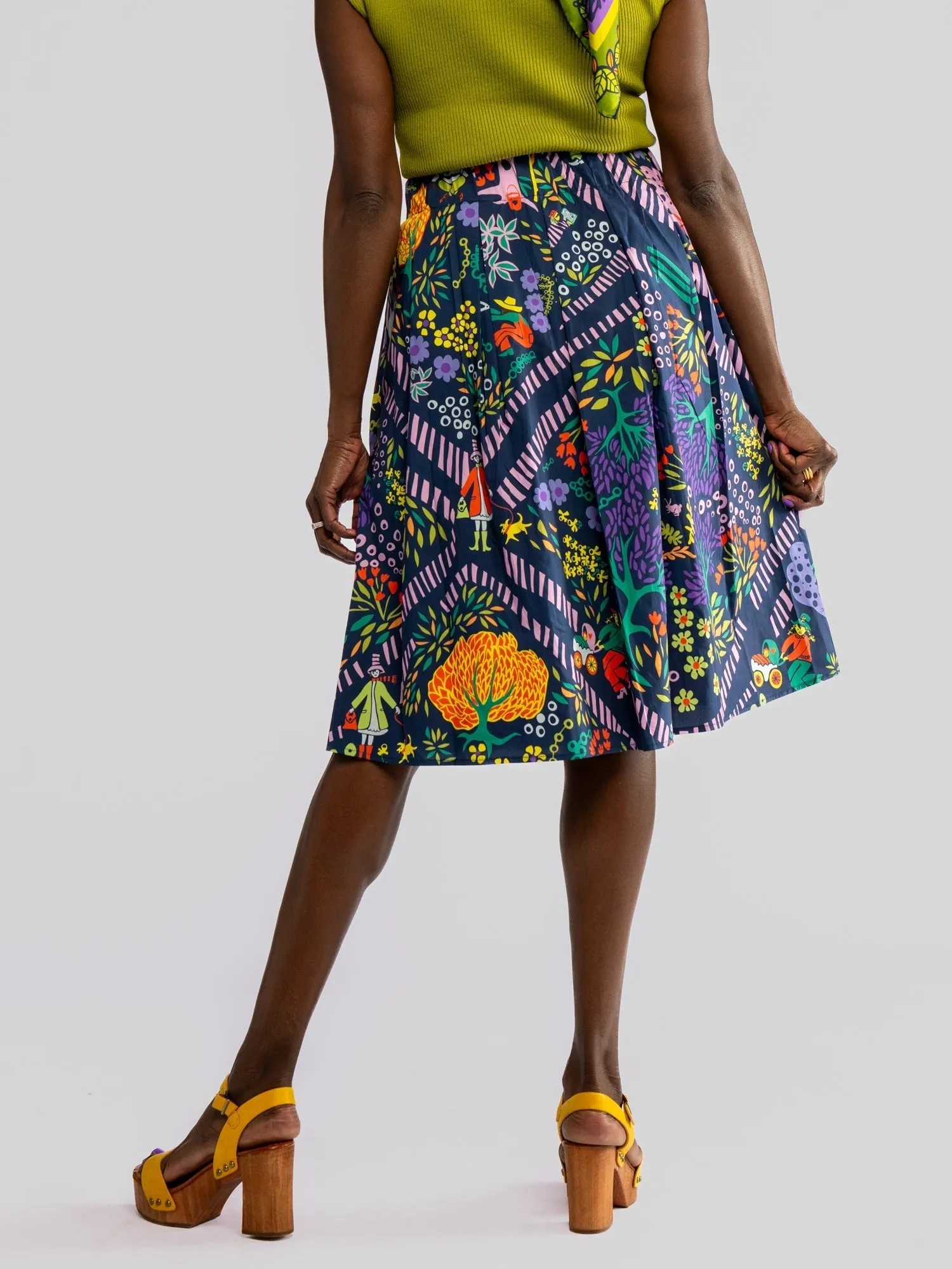 DIXIE skirt Garden Path Navy