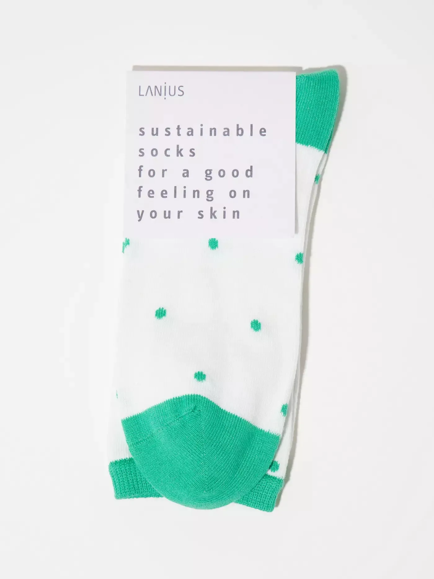 Dot socks green lemon