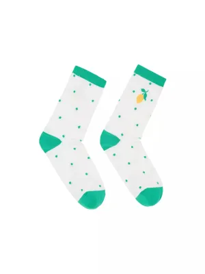 Dot socks green lemon