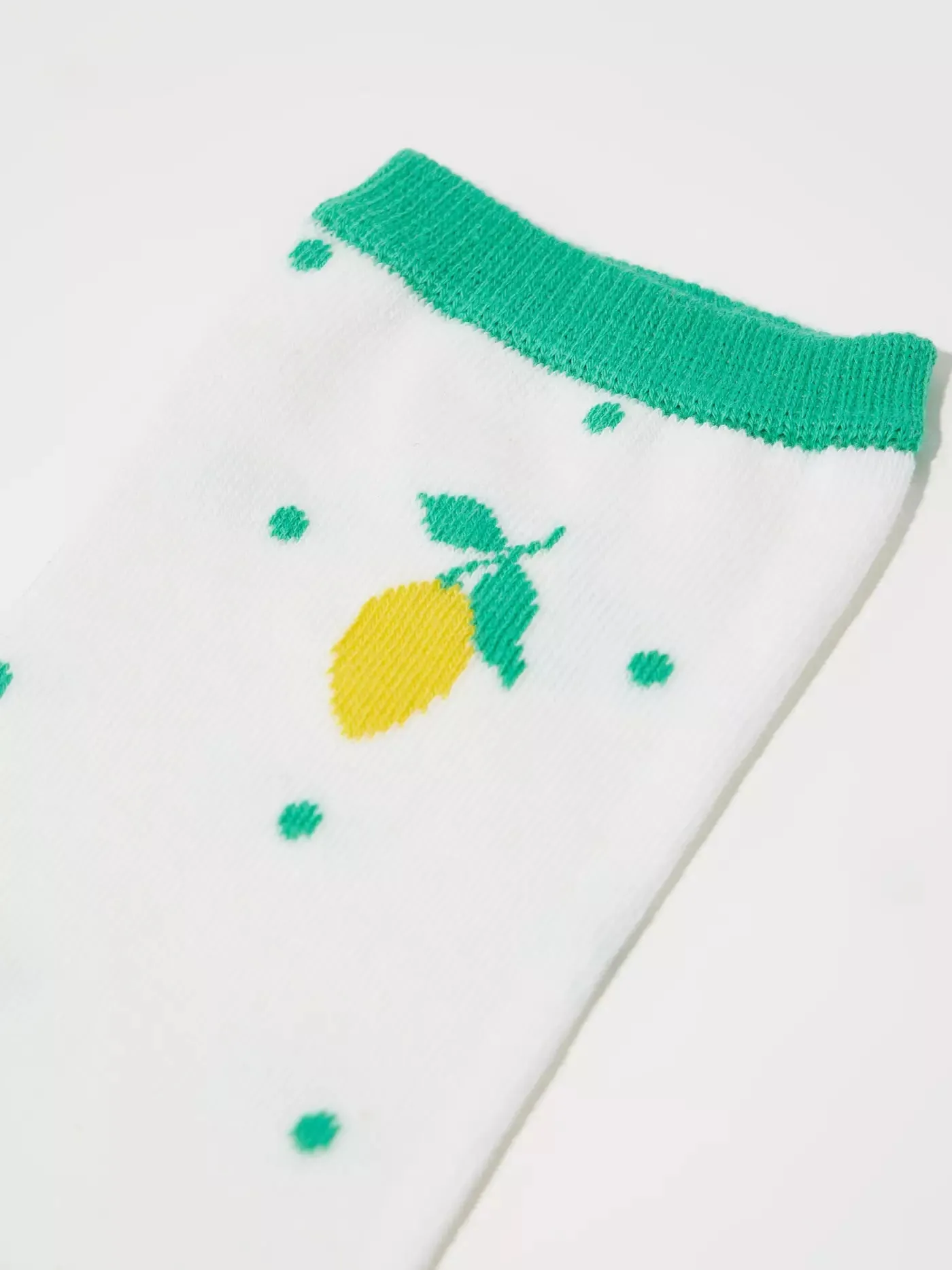 Dot socks green lemon