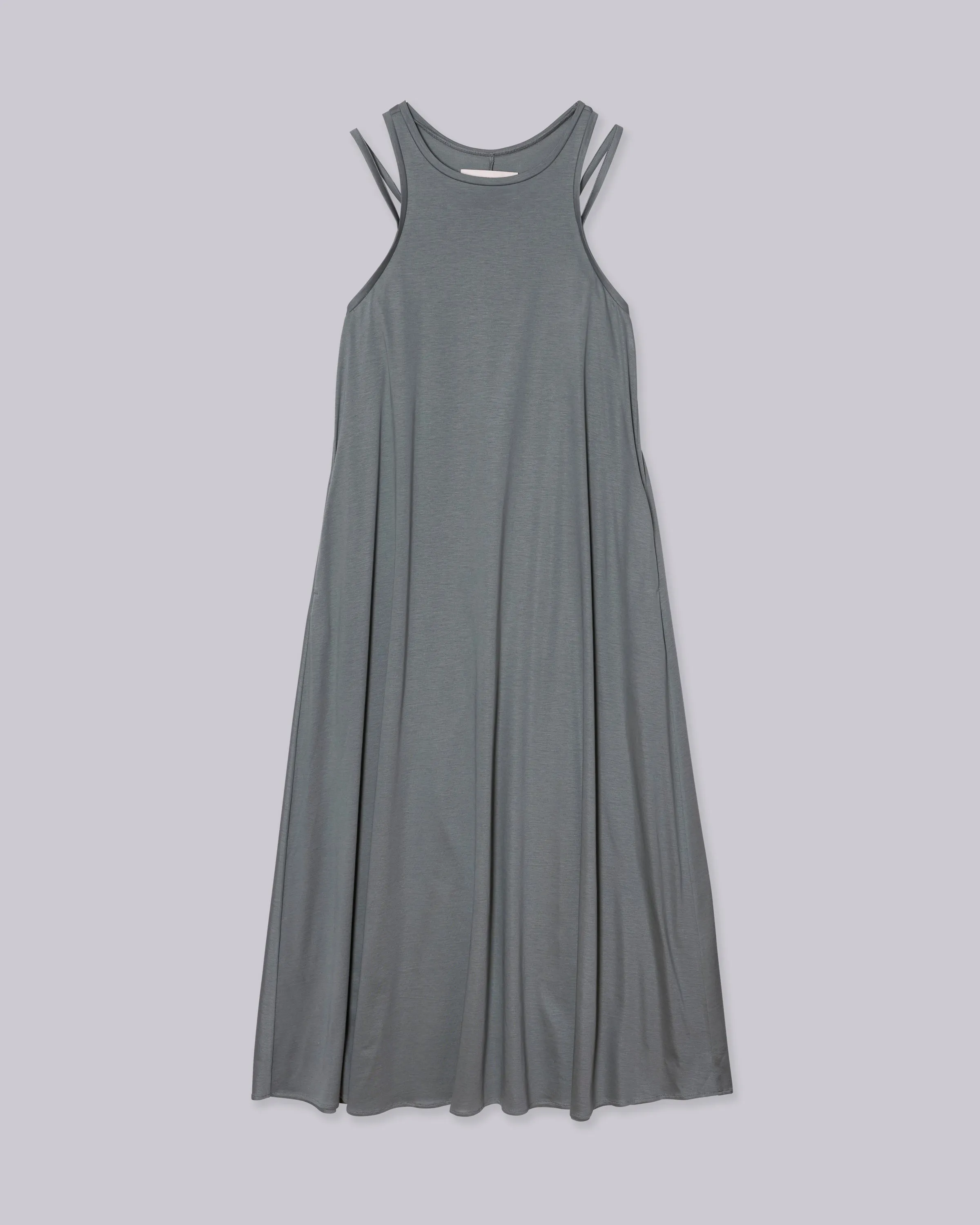 DOUBLE STRAP DRESS IN SEA FOAM