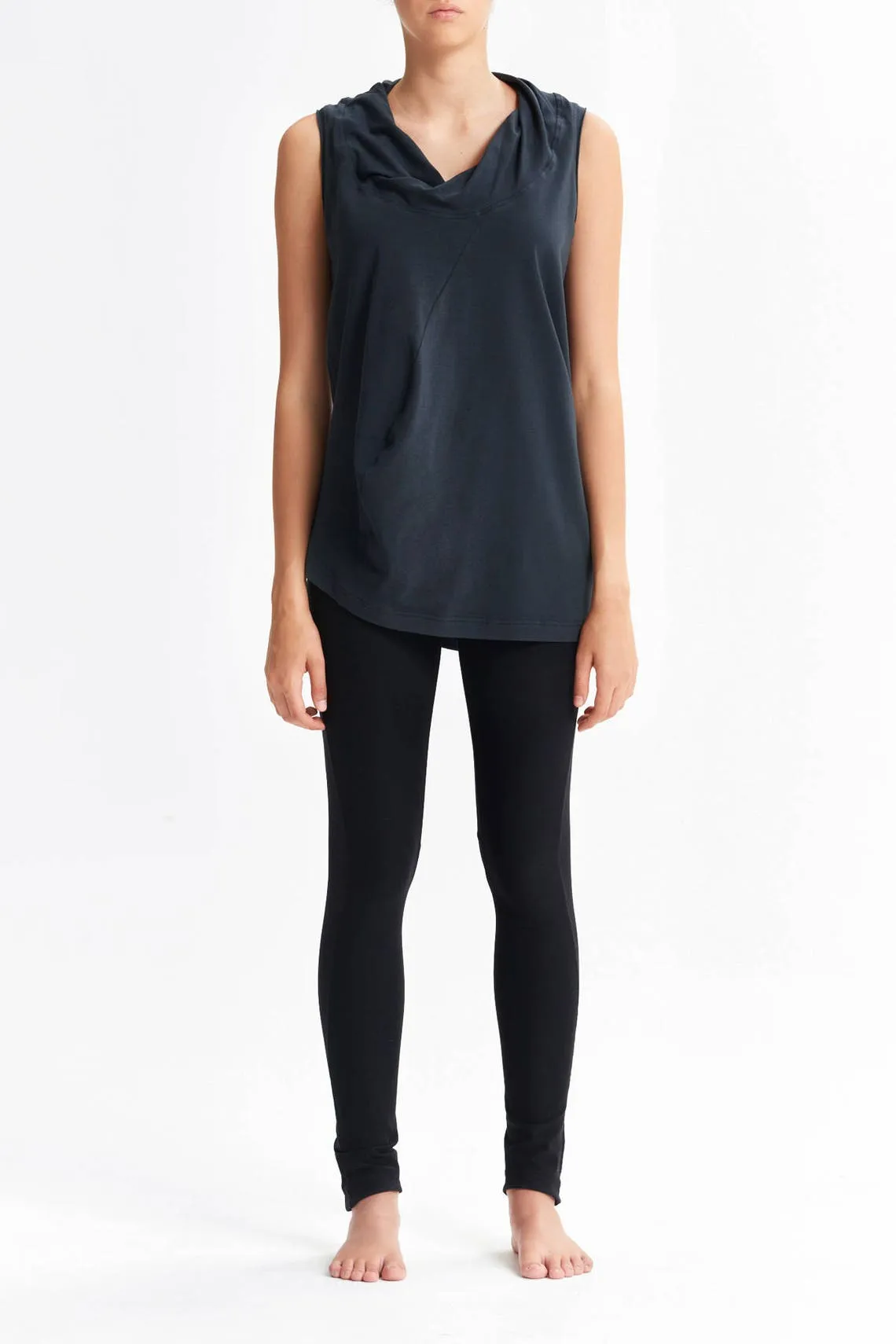 DRAPE COLLAR TANK TOP