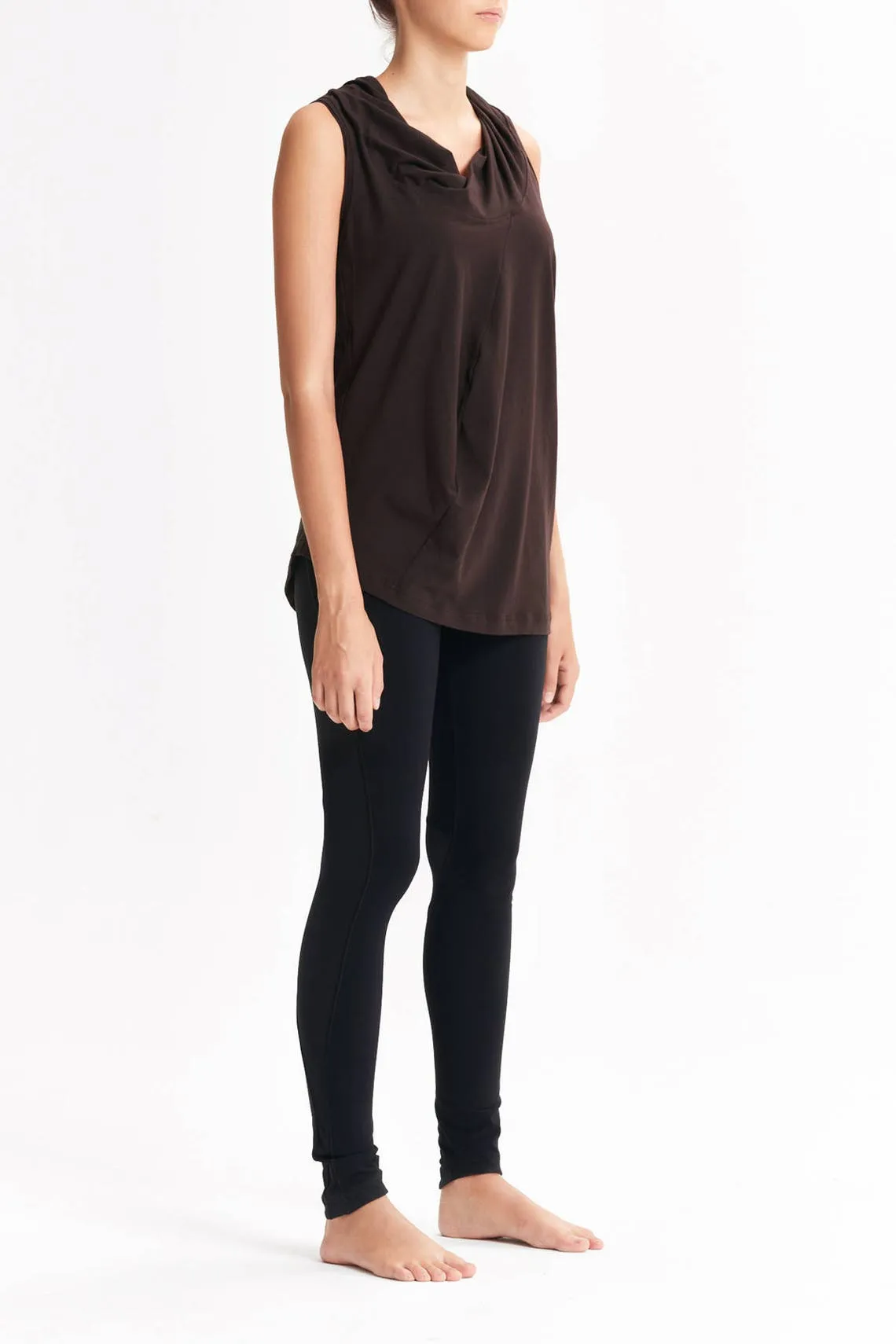 DRAPE COLLAR TANK TOP