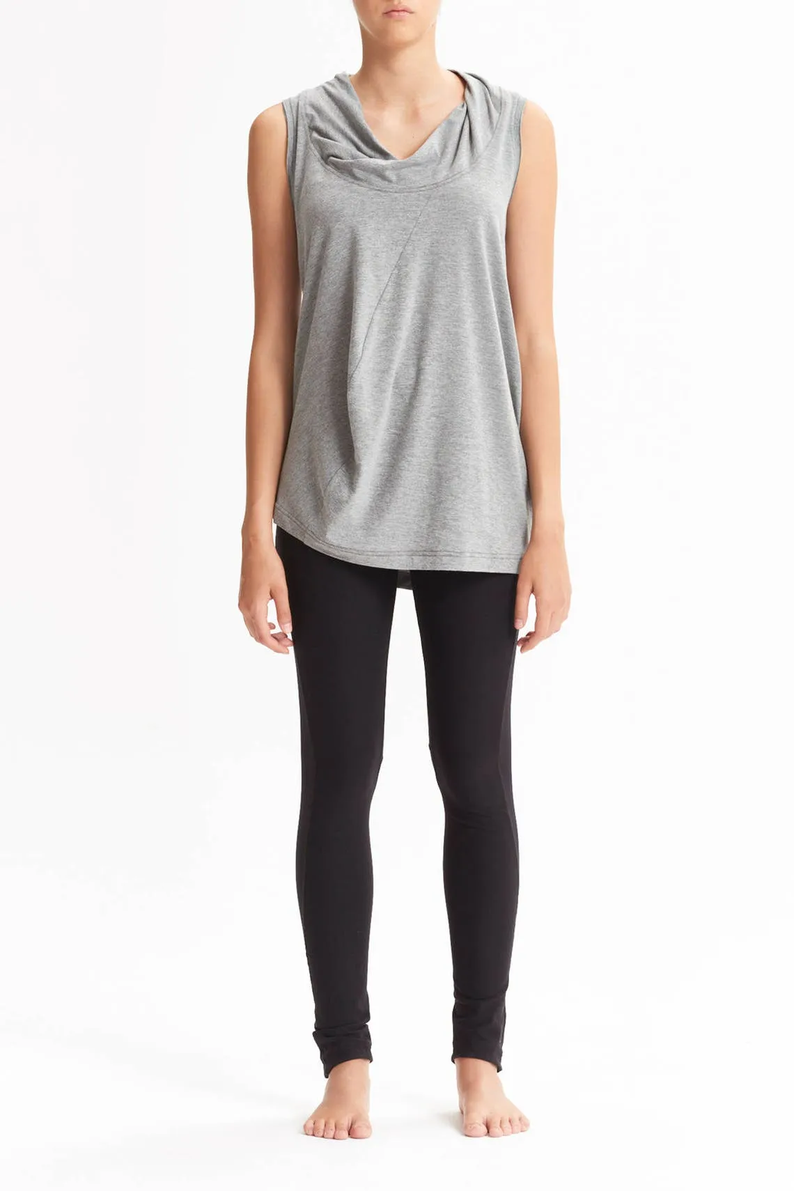 DRAPE COLLAR TANK TOP