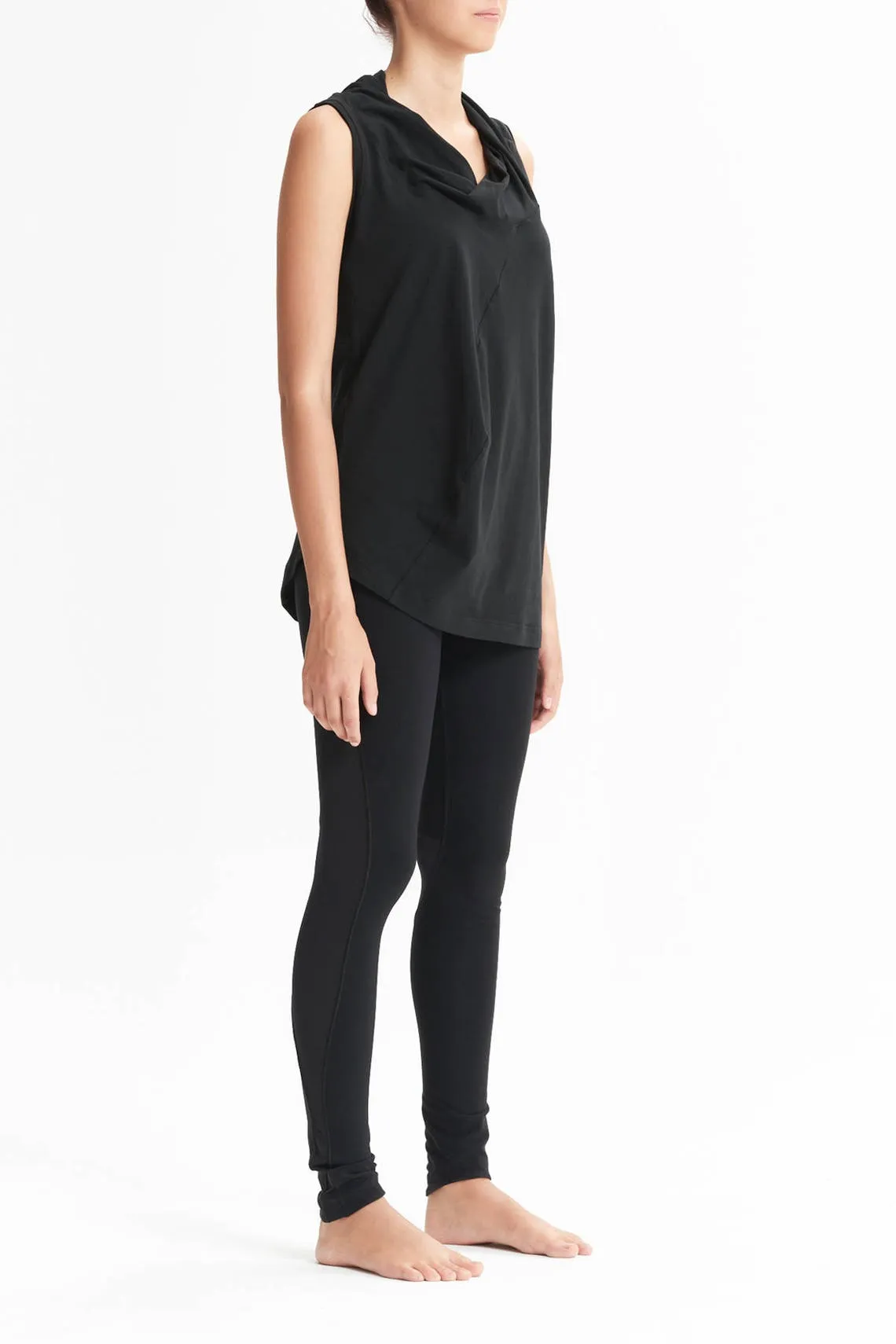 DRAPE COLLAR TANK TOP
